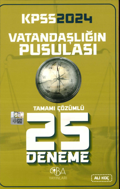 2024 KPSS Vatandaşlığın Pusulası 25 Deneme Zeta Fotokopi