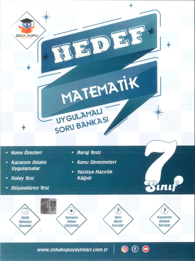 7. Sınıf Matematik Hedef Uygulamalı Soru Bankası Zeka Küpü Yayınları Zeta Fotokopi