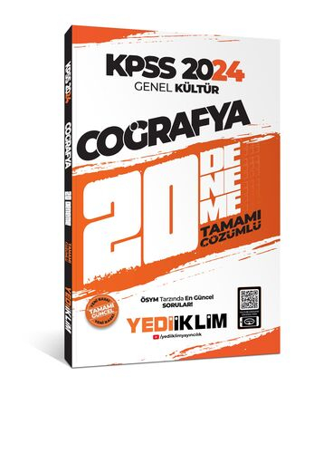 2024 KPSS Genel Kültür Coğrafya Tamamı Çözümlü 20 Deneme Zeta Fotokopi