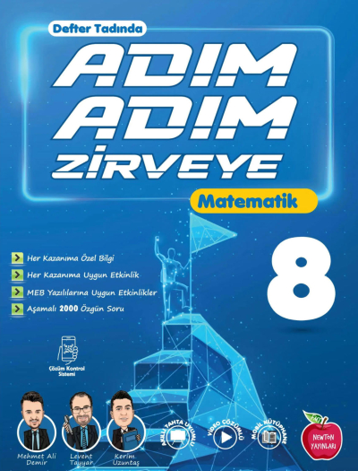 8. Sınıf Matematik Adım Adım Zirveye Soru Bankası Newton Yayınları Zeta Fotokopi