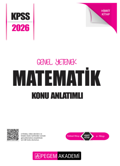 MATEMATİK 2026 KPSS Genel Yetenek Genel Kültür Lisans Konu Anlatımlı Modüler Set Pegem Yayınları Zeta Fotokopi