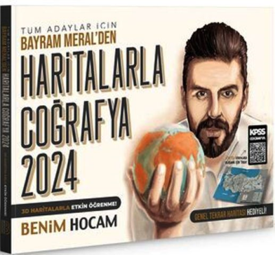 2024 KPSS ve Tüm Adaylar Haritalarla Coğrafya BAYRAM MERAL Zeta Fotokopi