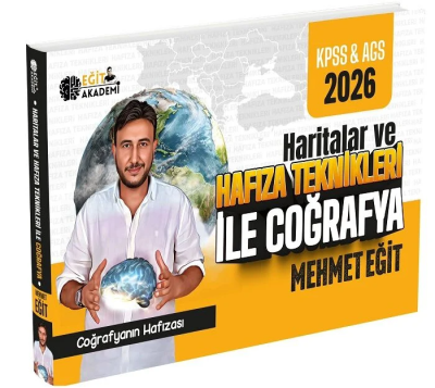 2026 MEB AGS KPSS Mehmet Eğit Haritalar ve Hafıza Teknikleriyle Coğrafya Eğit Akademi Zeta Fotokopi