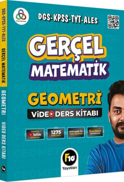DGS KPSS TYT ALES Gerçel Matematik Geometri Video Ders Kitabı F10 Yayınları Zeta Fotokopi
