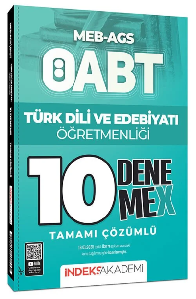 2025 ÖABT MEB-AGS Türk Dili ve Edebiyatı Öğretmenliği 10 DenemeX Çözümlü İndeks Akademi Yayıncılık Zeta Fotokopi