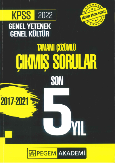 GK GY 5 YIL ÇÖZÜMLÜ ÇIKMIŞ SORULAR 2017-2021 Zeta Fotokopi