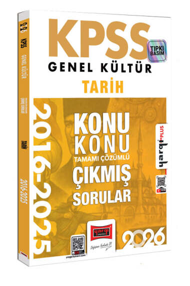 2026 KPSS Genel Kültür Tarih 2016-2026 Konu Konu Tamamı Çözümlü Çıkmış Sorular Yargı Yayınları Zeta Fotokopi