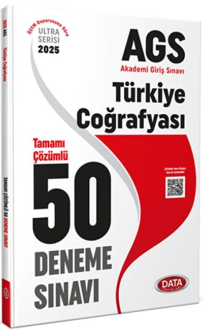 2025 AGS Türkiye Coğrafyası Tamamı Çözümlü 50 Deneme Sınavı Data Yayınları Zeta Fotokopi