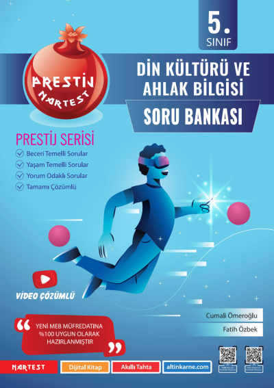 5. Sınıf Prestij Din Kültürü ve Ahlak Bilgisi Soru Bankası Nartest Yayınevi Zeta Fotokopi