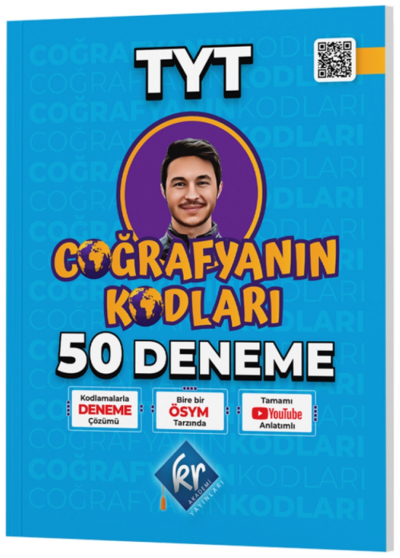 TYT Coğrafyanın Kodları Coğrafya 50 Deneme Video Çözümlü KR Akademi Yayınları Zeta Fotokopi