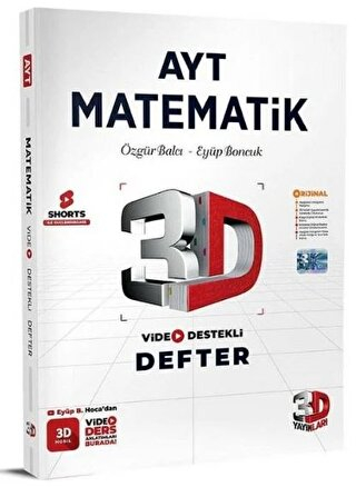 AYT Matematik Video Destekli Defter Zeta Fotokopi
