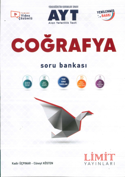 AYT Coğrafya Soru Bankası Limit Yayınları Zeta Fotokopi