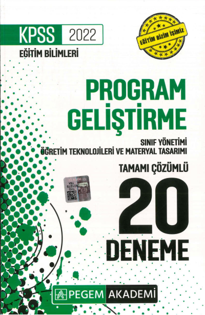 PROGRAM SINIF MATERYAL 20Lİ DENEME ÇÖZÜMLÜ Zeta Fotokopi