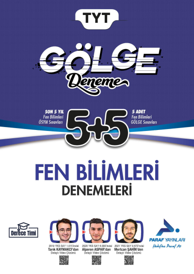 TYT Fen Bilimleri Gölge Deneme Paraf Yayınları Zeta Fotokopi