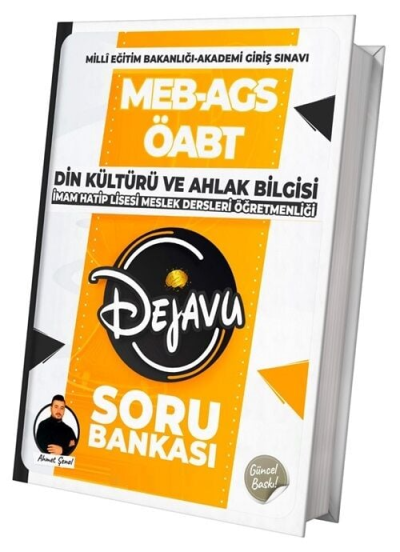 2025 ÖABT Din Kültürü ve Ahlak Bilgisi Dejavu Soru Bankası TKM Akademi Zeta Fotokopi