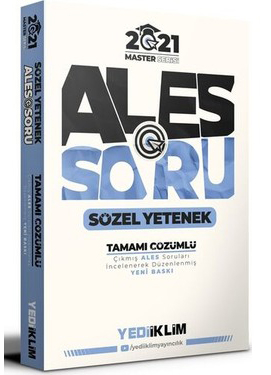 MASTER ALES SÖZEL SORU BANKASI 2021 BASIM