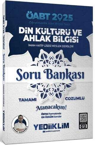 2025 ÖABT Din Kültürü ve Ahlak Bilgisi Soru Bankası Yediiklim Yayınları Zeta Fotokopi