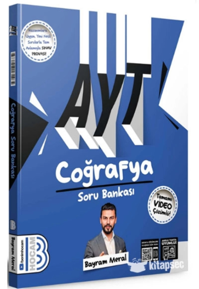 AYT Coğrafya Tamamı Video Çözümlü Soru Bankası Benim Hocam Yayınları Zeta Fotokopi