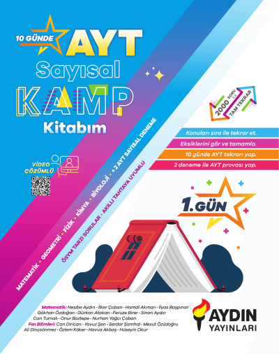 AYT Sayısal Kamp Kitabım Aydın Yayınları Zeta Fotokopi