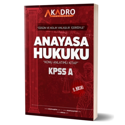 KPSS A Grubu Anayasa Hukuku Konu Anlatımlı A Kadro Yayınları 2024 Zeta Fotokopi