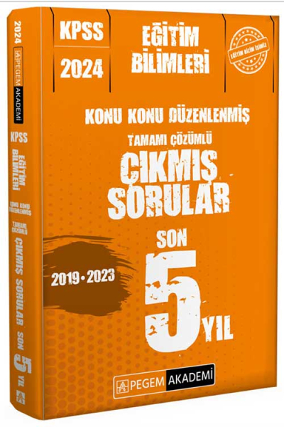 2024 KPSS Eğitim Bilimleri Konu Konu Düzenlenmiş Tamamı Çözümlü Çıkmış Sorular Son 5 Sınav