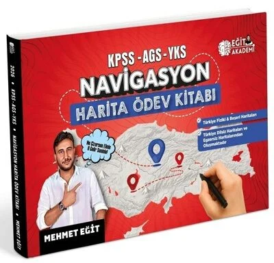 2026 KPSS-AGS-YKS Navigasyon Harita Ödev Kitabı Eğit Akademi Zeta Fotokopi