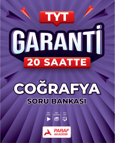 TYT Garanti 20 Saatte Coğrafya Soru Bankası Paraf Akademi