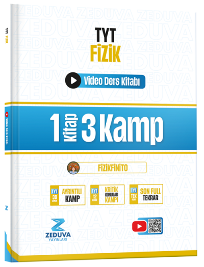 Fizikfinito TYT Fizik 1 Kitap 3 Kamp Video Ders Kitabı Zeduva Yayınları Zeta Fotokopi