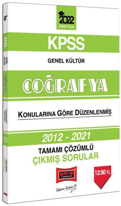 2022 KPSS Genel Kültür Coğrafya Tamamı Çözümlü Çıkmış Sorular 2012-2021