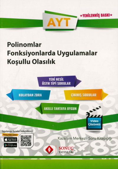 AYT POLİNOMLAR FONKSİYONLARDA UYGULAMALAR KOŞULLU OLASILIK SORU KİTAPÇIĞI Zeta Fotokopi