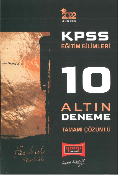 KPSS EĞİTİM BİLİMLERİ TAMAMI ÇÖZÜMLÜ 10 ALTIN FASİKÜL DENEME Zeta Fotokopi