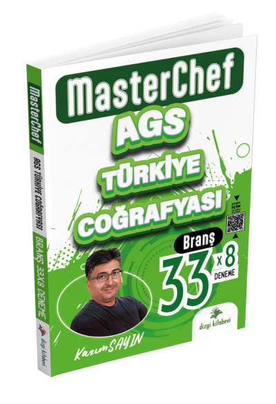2025 MEB AGS Türkiye Coğrafyası Masterchef 33x8 Deneme Çözümlü Dizgi Kitap Zeta Fotokopi