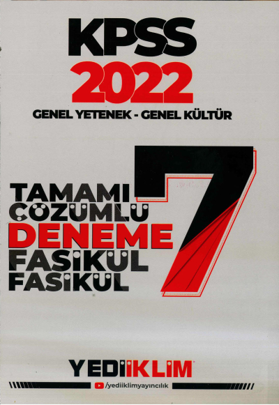 7 DENEME TÜM DERSLERÇÖZÜMLÜ