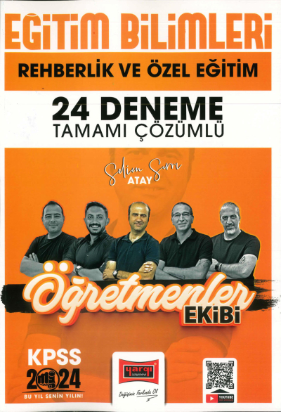 REHBERLİK VE ÖZEL EĞİTİM 24 DENEME TAMAMI ÇÖZÜMLÜ (ÖĞRETMENLER EKİBİ) Zeta Fotokopi