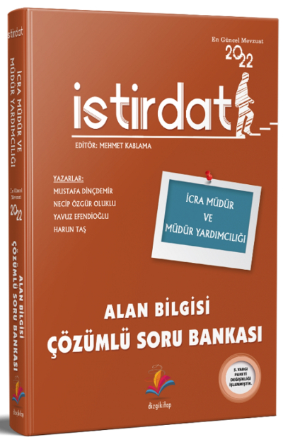 İSTİRDAT İCRA MÜDÜR VE MÜDÜR YARDIMCILIĞI ALAN BİLGİSİ ÇÖZÜMLÜ SORU BANKASI Zeta Fotokopi