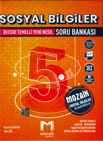 5. Sınıf Sosyal Bilgiler Soru Bankası Mozaik Yayınları Zeta Fotokopi