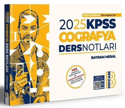 Benim Hocam Yayınları 2025 KPSS Coğrafya Video Ders Notları Zeta Fotokopi