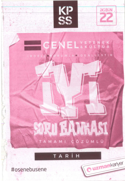 GY GK TARİH İYİ ÇÖZÜMLÜ SORU BANKASI Zeta Fotokopi