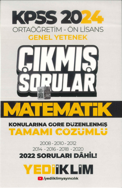 MATEMATİK KONULARINA GÖRE DÜZENLENMİŞ ÇIKMIŞ SORULAR 2008-2022 TAMAMI ÇÖZÜMLÜ Zeta Fotokopi