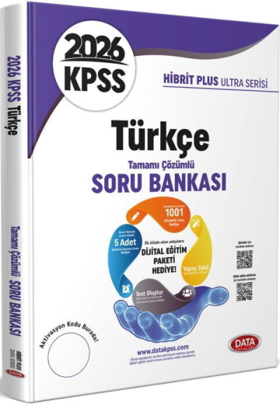 2026 KPSS Türkçe Hibrit Plus Ultra Serisi Karekod Çözümlü Soru Bankası Data Yayınları Zeta Fotokopi