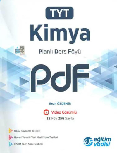 TYT Kimya Planlı Ders Föyü PDF Eğitim Vadisi Yayınları Zeta Fotokopi