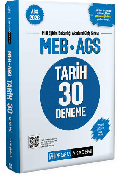 2026 MEB AGS Tarih 30 Deneme Pegem Akademi