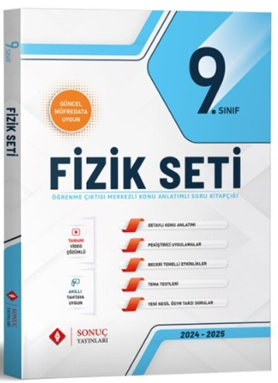 9. Sınıf Fizik Modüller Set Sonuç Yayınları Zeta Fotokopi