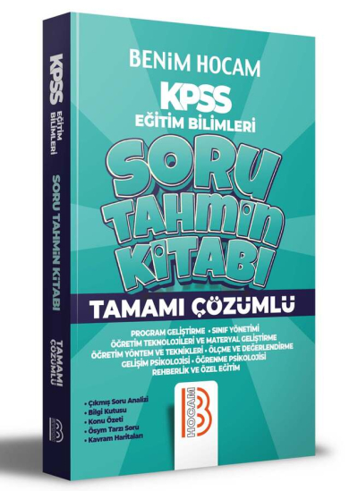 KPSS Eğitim Bilimleri Tamamı Çözümlü Soru Tahmin Kitabı