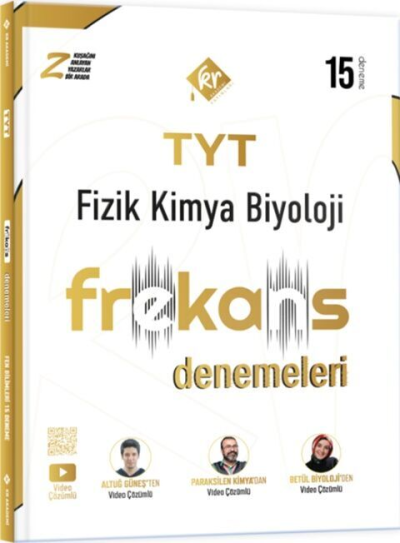 TYT Fizik Kimya Biyoloji FKB 15 li Frekans Denemeleri KR Akademi Zeta Fotokopi