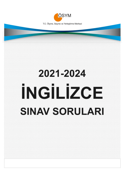 YDT İNGİLİZCE ÇIKMIŞ SINAV SORULARI (2021-2024) Zeta Fotokopi