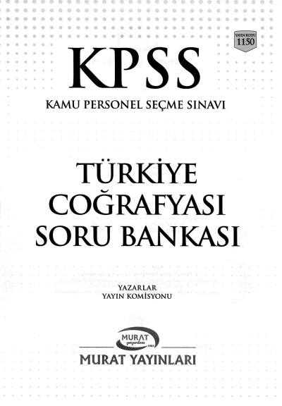 KPSS TÜRKİYE COĞRAFYASI SORU BANKASI ÇÖZÜMLÜ Zeta Fotokopi