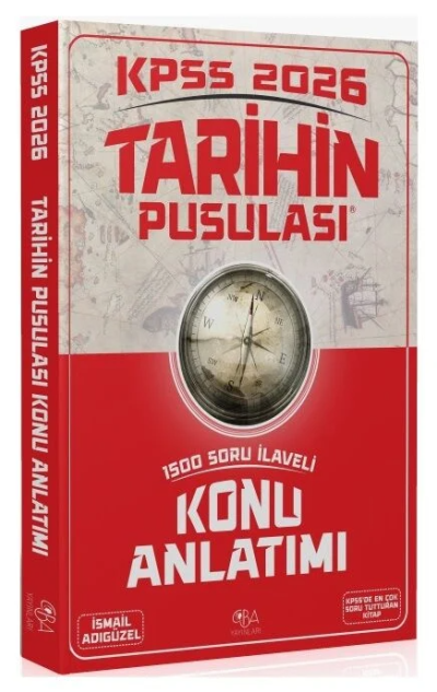 2026 KPSS Tarihin Pusulası Konu Anlatımı İsmail Adıgüzel CBA Yayınları Zeta Fotokopi