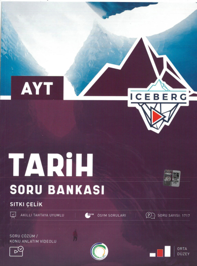 AYT ICEBERG Tarih Soru Bankası Orta Düzey Zeta Fotokopi