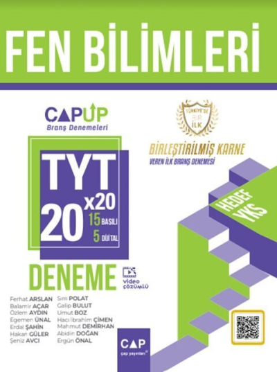 YT Fen Bilimleri 20 x 20 Up Deneme Çap Yayınları Zeta Fotokopi